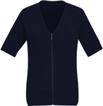 Picture of Bizcare Womens Zip Front Short Sleeve Knit Cardigan (CK962LC)