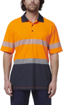 Picture of Hard Yakka Mens Short Sleeve Hi Vis Taped Polo (Y19618)