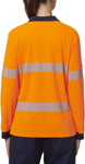 Picture of Hard Yakka Womens Long Sleeve Hi Vis Taped Polo (Y08604)