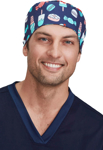 Picture of Bizcare Unisex Sugar Land	Printed Scrub Cap (CSC245U Sugar Land)