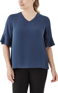 Picture of Biz Corporates Womens Aria Fluted Sleeve Blouse (RB966LS)