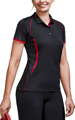 Picture of Biz Collection Womens Razor Short Sleeve Polo (P405LS)