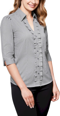 Picture of Biz Collection Womens Edge 3/4 Sleeve Shirt (S267LT)