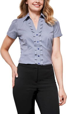 Picture of Biz Collection Womens Edge Short Sleeve Shirt (S267LS)