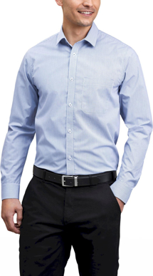 Picture of Biz Collections Mens Bristol Classic Long Sleeve Shirt (S338ML)