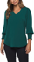 Picture of Gloweave V Neck Shirred Cuff Top (1803WZ)