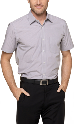 Picture of Gloweave-1637S-Men's Gingham Short Sleeve Shirt - Westgarth