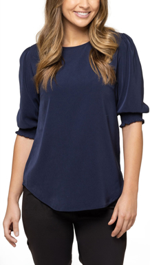Picture of Gloweave-1799WZ-3/4 Sleeve Shirred Cuff Top