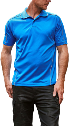 Picture of Bisley Workwear Cool Mesh Polo With Reflective Piping (BK1425)