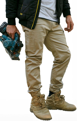 Picture of Bisley Workwear Stretch Cotton Drill Cargo Cuffed Pants (BPC6028)