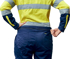 Picture of Bisley Workwear Womens Taped Hi Vis Cotton Drill Coverall (BCL6066T)