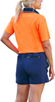 Picture of Bisley Workwear Womens Hi Vis V-Neck Polo (BKL1234)