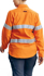 Picture of Bisley Workwear Womens Taped Hi Vis FR Ripstop Vented Shirt - 160 GSM (BL8339T)