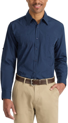 Picture of Identitee-W34(Identitee)-Men's Long Sleeve Shirt with Concealed Pockets & Tab on Sleeve