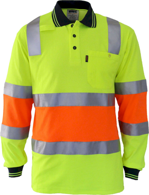Picture of DNC Workwear Hi Vis Cotton Back Biomotion Taped Polo (3819)