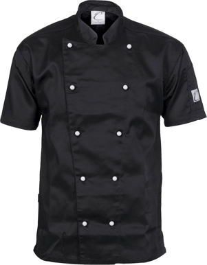 Picture of DNC Workwear Unisex Traditional Short Sleeve Chef Jacket (1101)