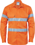 Picture of DNC Workwear Hi Vis Day/Night Drill Shirt (3535)