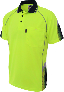 Picture of DNC Workwear Hi Vis Galaxy Sublimated Polo (3564)