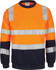 Picture of DNC Workwear Hi Vis 2 Tone, Crew Neck Fleece Sweat Shirt - CSR Reflective Tape (3722)