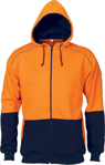 Picture of DNC Workwear Hi Vis Contrast Piping Fleece Hoodie (3728)