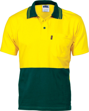 Picture of DNC Workwear Hi Vis Cool Breeze Polo Shirt with Under Arm Mesh (3845)