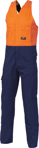 Picture of DNC Workwear Hi Vis 2 Tone Cotton Action Back Overall (3853)