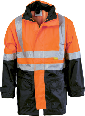 Picture of DNC Workwear Hi Vis Breathable Rain Jacket with 3M Reflective Tape (3867)