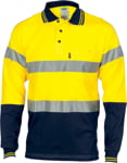 Picture of DNC Workwear Hi Vis Taped Cool Breeze Cotton Jersey Polo - CSR Reflective Tape (3916)