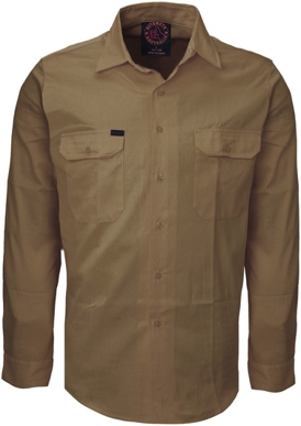 Picture of Ritemate Workwear Vented Lightweight Open Front Long Sleeve Shirt (RM108V3)