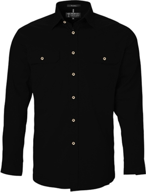 Picture of Ritemate Workwear Pilbara Mens Open Front  Light Weight Long Sleeve Shirt (RM500BT)