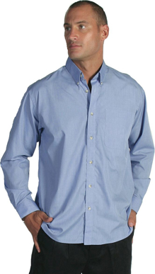 Picture of DNC Workwear Polyester Cotton Chambray Business Long Sleeve Shirt (4122)