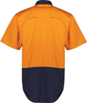 Picture of Syzmik Mens Hi Vis Shorts Sleeve Shirt (ZW115)