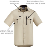 Picture of Syzmik Mens Outdoor Short Sleeve Shirt (ZW465)