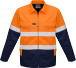 Picture of Syzmik Mens Hi Vis Cotton Drill Jacket (ZJ590)