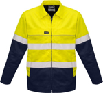 Picture of Syzmik Mens Hi Vis Cotton Drill Jacket (ZJ590)