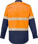 Picture of Syzmik Mens Rugged Cooling Hi Vis Segmented Tape Long Sleeve Shirt (ZW229)