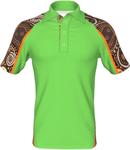 Picture of UA Custom Warriors Land Indigenous Shoulder Panel Polo (AP003)