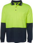 Picture of JB's Wear Hi Vis Long Sleeve Traditional Polo (6HVPL)