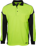 Picture of JB's Wear Hi Vis Long Sleeve Arm Panel Polo (6AP4L)