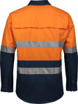 Picture of JB's Wear Hi Vis Day & Night Close Front Long Sleeve 150g Work Shirt (6HWCS)