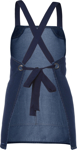 Picture of JB's Wear Cross Back 65x71 Bib Denim Apron - Without Straps (5ACBB)