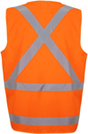 Picture of JB's Wear NSW/QLD Rail Day & Night Zip X-Back Safety Vest (6DVQV)