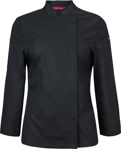 Picture of JB's Wear Womens Long Sleeve Snap Button Chef Jacket (5CJL1)