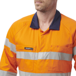 Picture of King Gee Originals Hi Vis Reflective Two Tone Drill Work Overalls (K51525)