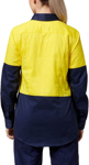 Picture of Hard Yakka Womens Core 2 Tone Hi Vis Vented Long Sleeve Shirt (Y08225)