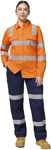Picture of Hard Yakka Womens Core Biomotion Hi Vis Reflective Long Sleeve Cross Back (Y08420)