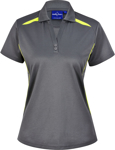 Picture of Winning Spirit Womens Sustainable Contrast Short Sleeve Polo (PS94)