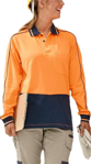 Picture of Australian Industrial Wear Unisex Hi Vis Sustainable Cool Breeze Safety Polo (SW90)