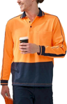 Picture of Australian Industrial Wear Unisex Hi Vis Sustainable Cool Breeze Safety Polo (SW90)