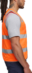 Picture of Australian Industrial Wear Unisex Hi Vis Safety Vest with ID & Utility Pockets (SW04)